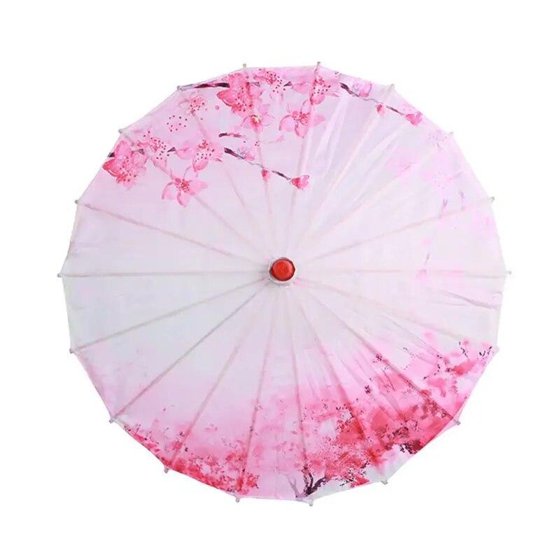 Художественный зонт, зонтик из китайской шелковой ткани, классический стиль, декоративный зонт, зонтик от солнца с масляной бумагой, окрашенный зонтик