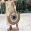 Round Women Handbag Handmade Shoulder Bag Bohemian Summer Beach Bags Woven Straw Bag Large Capacity Female Travel Tote