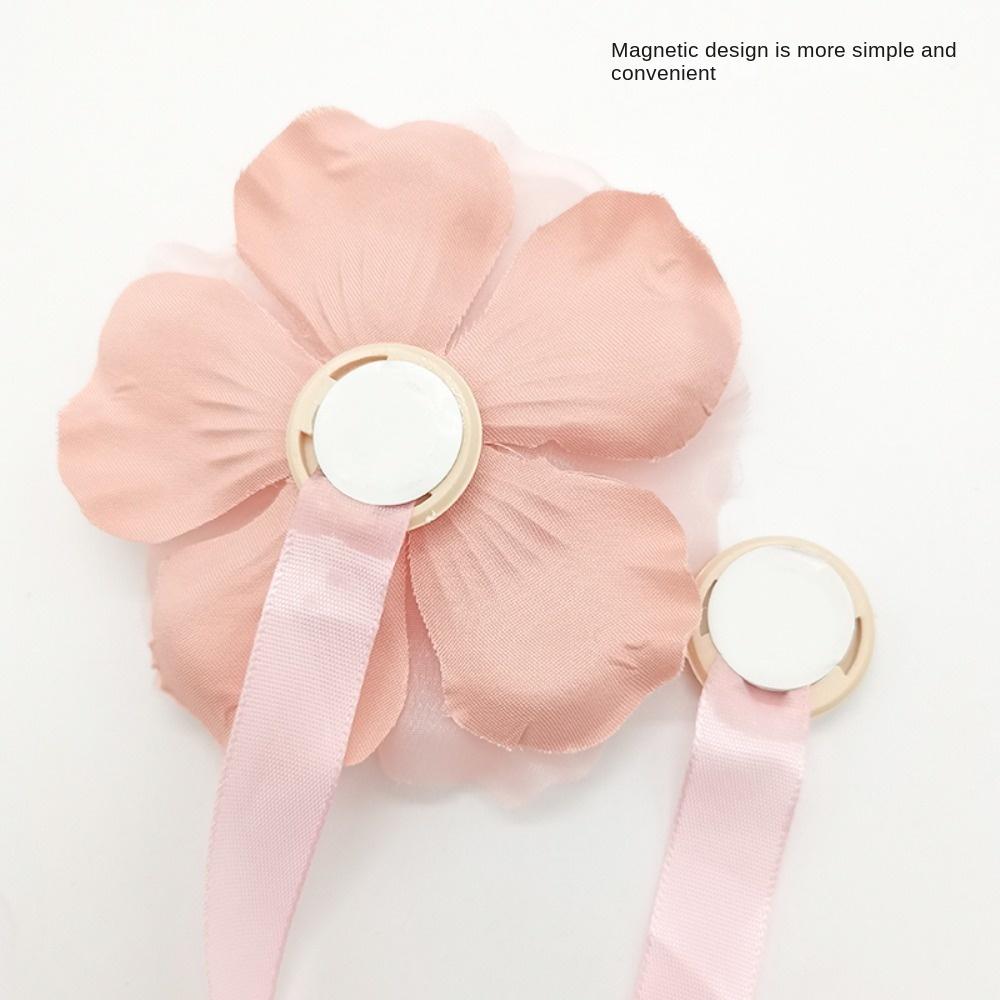Magnetic Curtain Strap Flower Shape Curtain Fixer Clip Curtain Hanging Rope Home Decoration