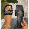 Женские роскошные модные шлепанцы на одной перемычке, минималистичные однотонные уличные сандалии на плоской подошве, новинка лета 2025, тапочки для песчаного пляжа, обувь с открытым носком