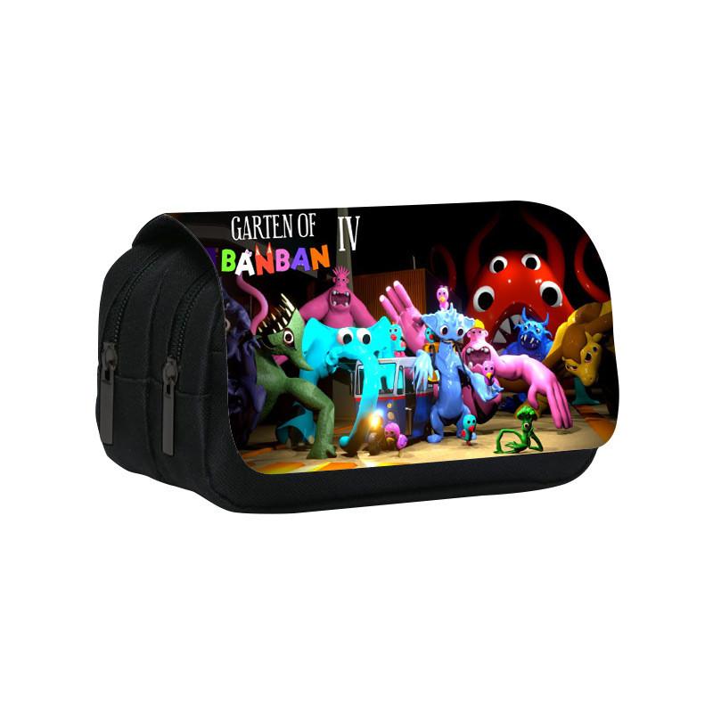 Garten Of Banban3 Double Layer Pencil Case With Nylon Material For Students And Kids