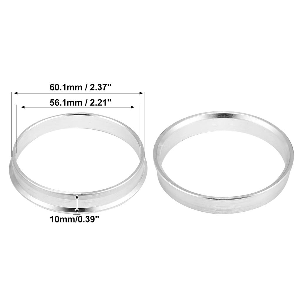 X AUTOHAUX Центровочное кольцо 60.1 на 56.1 Центровочное кольцо ступицы Кольцо центра ступицы HUB