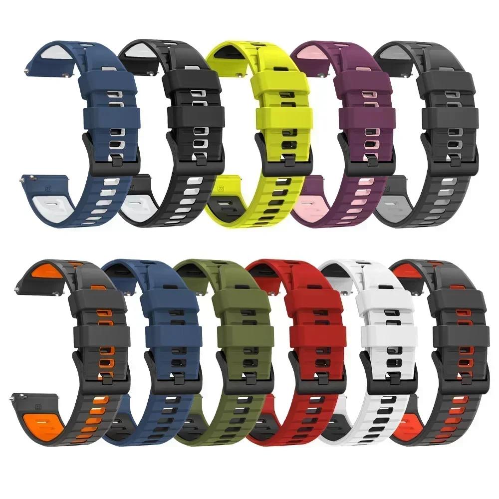 Silicone 20mm 22mm Band For Amazfit GTR 4 3 Pro/GTR 2e Watch Strap ForBALANCE 2/GTS 4 2 mini/Bip 6 5/Active 2 Bracelet Watchband