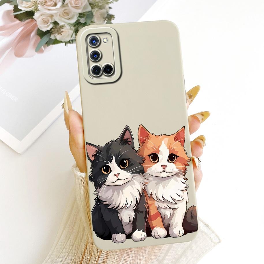 Case For OPPO A52 Cover CPH2061 CPH2069 Cute Cartoon Rabbit Cats Soft Silicone Shockproof Bumper For OPPO A72 A92 CPH2067 Shells