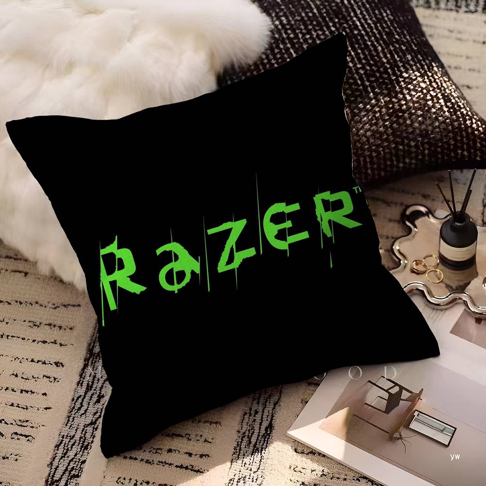 R-RAZER Логотип Игровой Змея Мультяшная Наволочка Мультяшный Подарок Чехол на Подушку Спальня Дом Диван Стул Сиденье Декор Чехол на Подушку