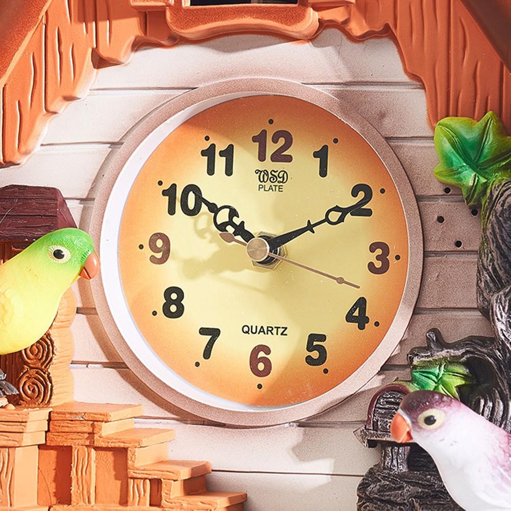 Decorative Hanging Cuckoo Bird Clock Quartz Movement Hourly Chirping Wall Clock