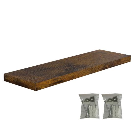 Настенная плавающая полка Грузоподъемность 22 фунта Гладкие края Без заусенцев Простая установка Держатель для хранения в ванной Плавающая полка