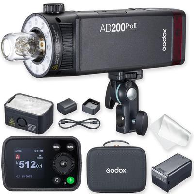 Авторизованный дилер, инструкция на японском языке, Godox AD200Pro II TTL, карманная вспышка, светодиодная пилотная лампа Godox AD200PROII, 200 Вт, высокая выходная мощность, 16 цветовых групп