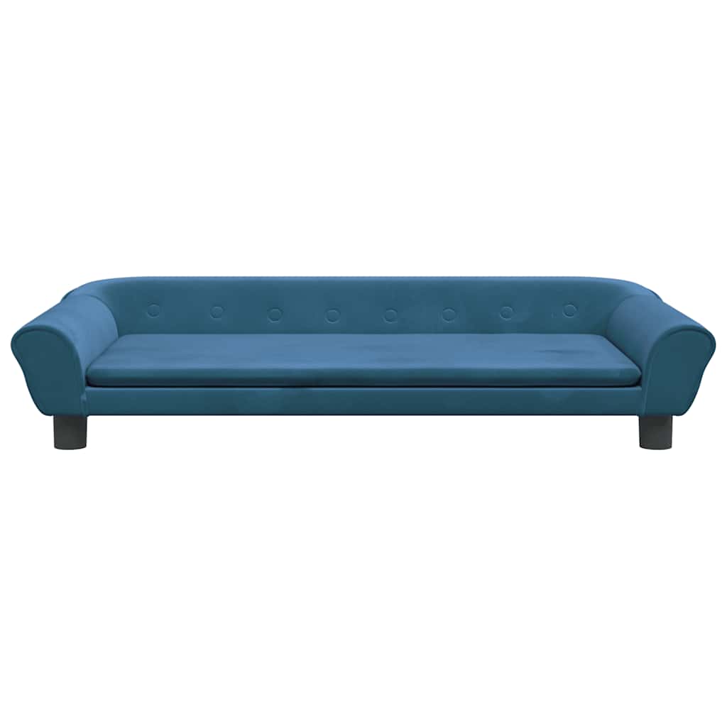 Dog Bed Blue 100x50x21 cm Velvet