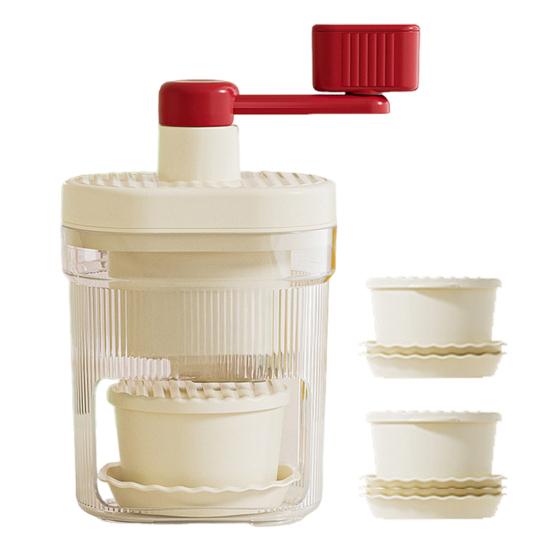 Ручная льдогенераторная установка с лезвиями из нержавеющей стали. Ледогенератор без содержания бисфенола А для домашних киосков. Портативная машина для приготовления льда в форме конуса, защищенная от брызг и пригодная для мытья в посудомоечной машине.