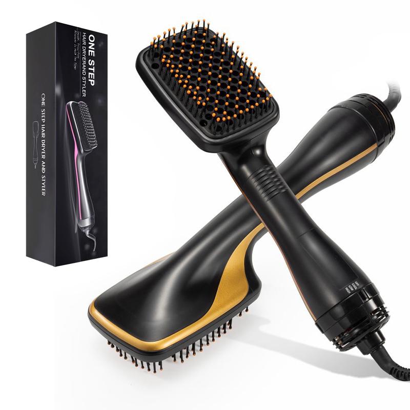 3 Modes Adjustable Hair Dryer 10 Levels Smart Temp Multifunctional Hair Curler Nylon Bristles Anti-frizz Professional Hair Brush