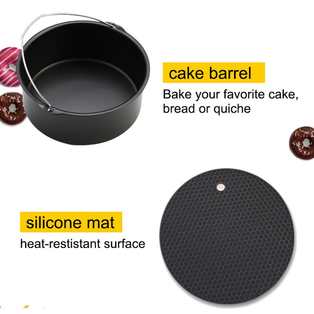 12pcs Carbon Steel Fine Quality Air Fryer Accessories Kit Professional Home Kitchen Cooking Tools Set