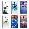 Killer Whale Orca Watercolor Phone Case For OPPO Find X5 X3 X2 A93 Reno 8 7 Pro A74 A72 A53 Soft Black Phone Cover
