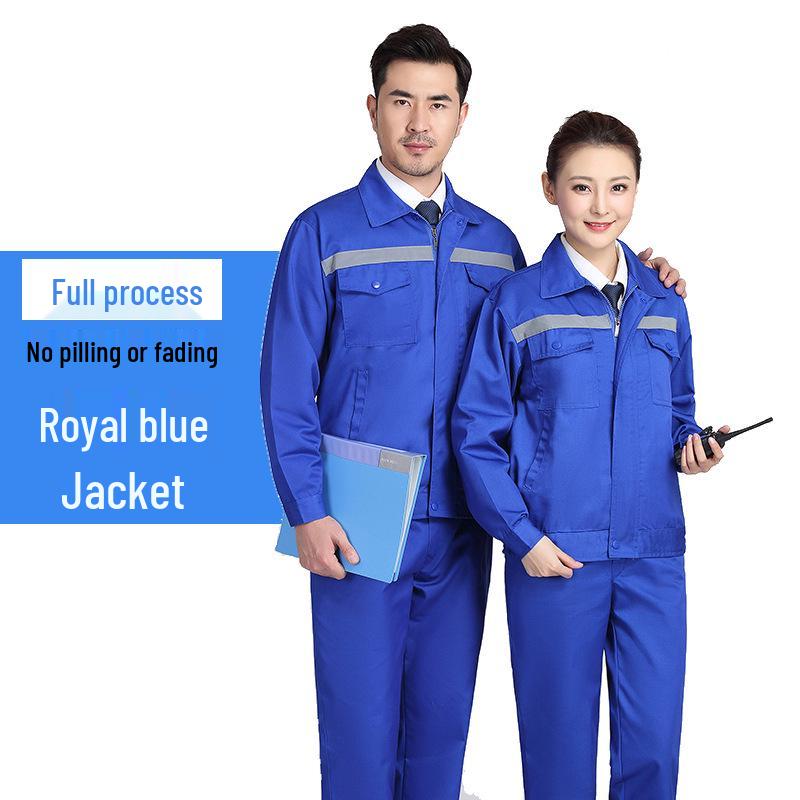 Мужской светоотражающий рабочий комплект - Прочный комбинезон для мастерской, авторемонта и защиты труда (Весна осень)