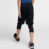 Nike Детские дышащие тренировочные шорты с логотипом, детские штаны, черные 939655-010