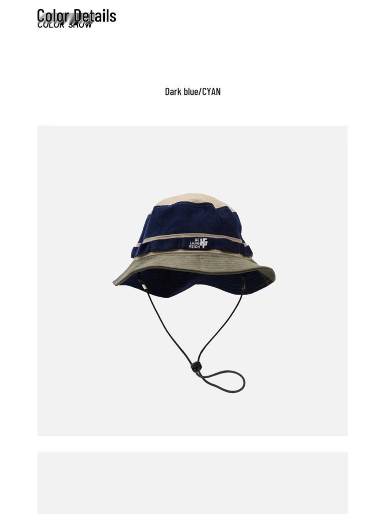 Japanese Versatile Patchwork Sun Hat - Men's Outdoor Fisherman Design