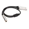 6.35mm Female To Dual 6.35mm Female Cable Plug and Play Gold Plated Connectors Stereo Splitter Y