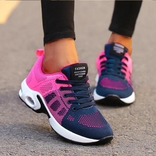 Women Vulcanize Shoes Platform Casual Sneakers Shoes Flats Mesh Breathable Running Shoe Chunky Summer Sports Tenis Shoes 2024