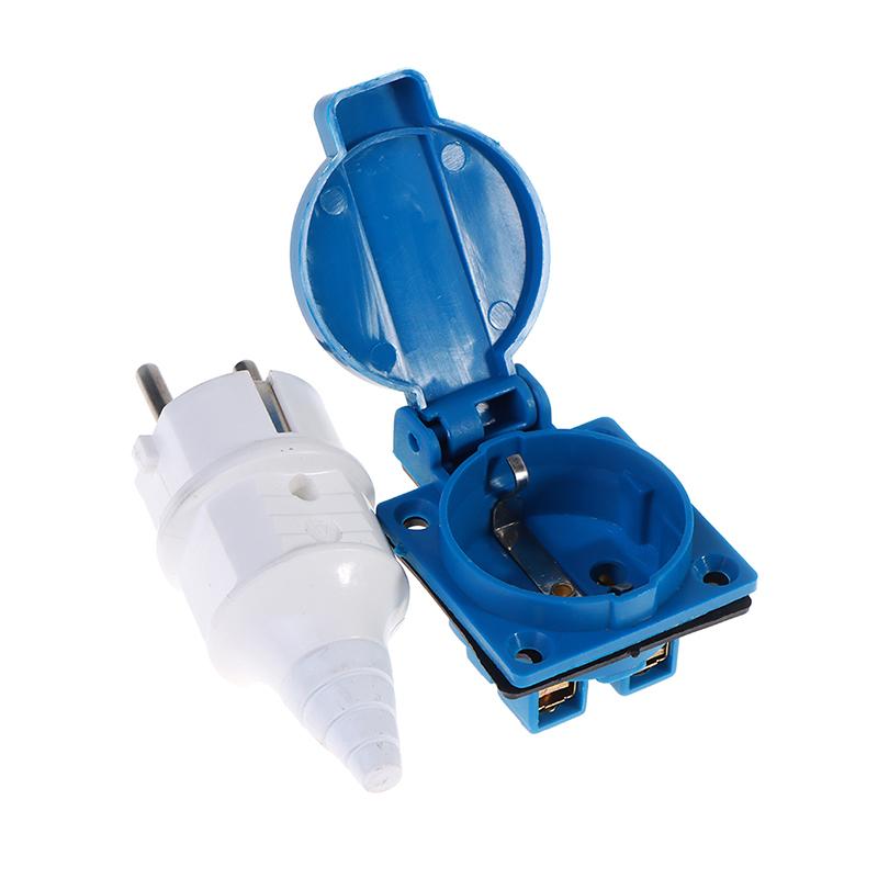 Промышленная водонепроницаемая розетка розетка ЕС медный контактный корпус вилка ЕС