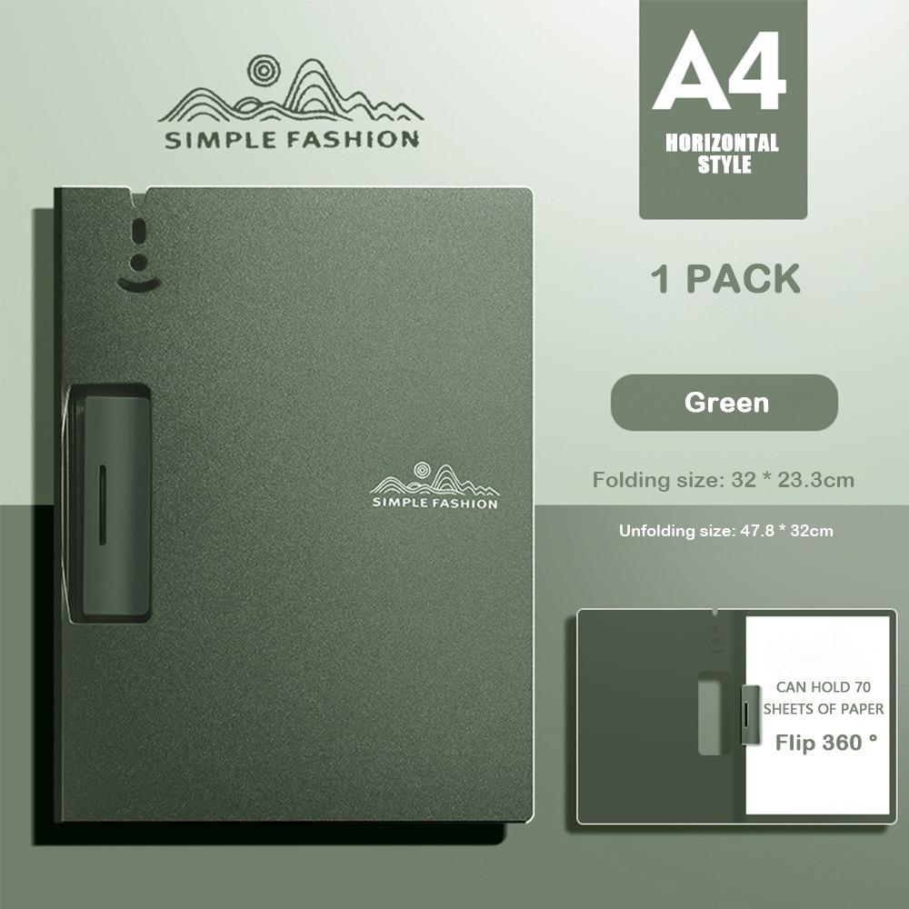 with Metal clip A4 File Folder Dual-use Writing Pad Fashion Test Paper Storage Organizer Office