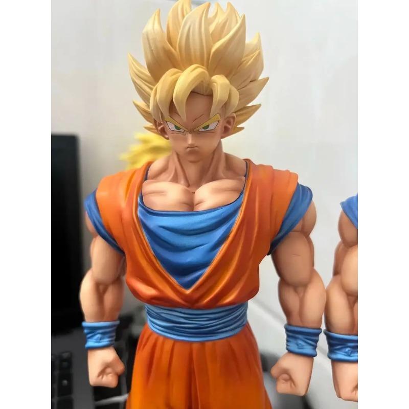 31,5 см Студийная статуэтка Dragon Ball Super Saiyan Goku Коллекционная аниме-фигурка для демонстрации HY Z ПВХ GK 1 2 Круглая Сенсорная Прочная Эластичная Сжимаемая Прыгучая