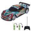 1:22 Scale Remote Control Car, Electric Spray Racing Vehicle with Lights 2 Rechargeable Batteries,