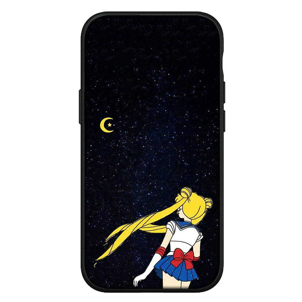 Чехол для iPhone 16 15 Xiaomi Redmi Note 14 13 12 11 Pro Max X 8 9 16e Samsung Galaxy S25 S24 S23 Moto OPPO Huawei Комиксы Сейлор Мун Милый Чехол для Телефона
