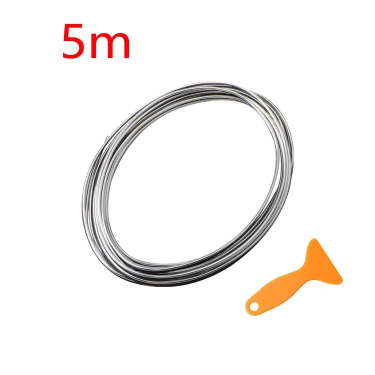 НОВЫЙ автомобильный стайлинг универсальный 5Mpcs DIY молдинги для салона отделочные полосы автомобильные аксессуары дверные декоративные полосы наклейка на край приборной панели