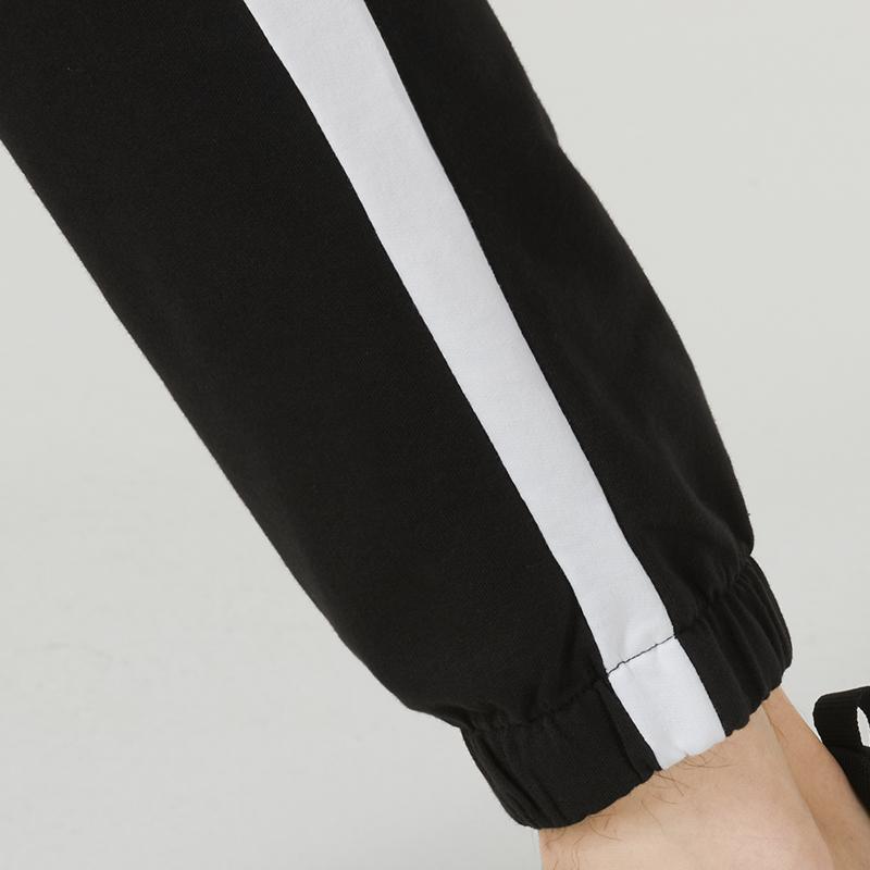 Puma Cotton Spliced Jogger Sports Sweatpants Men Bottoms Black 535229-01