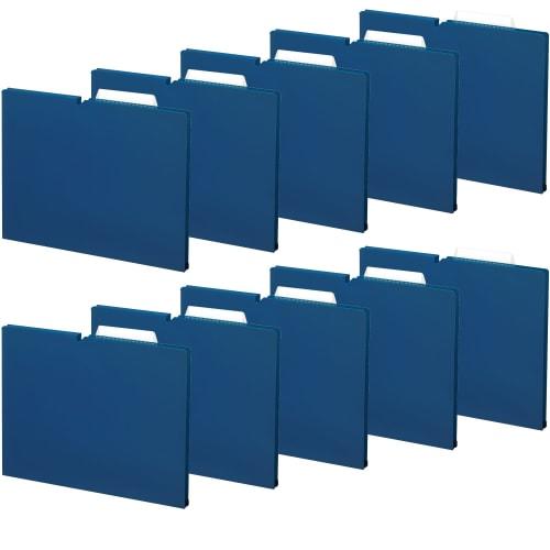 KOKUYO File Individual Folder NEOS A4 15mm 3-side Binding 10 Books Navy A4P-NEF15DBX10