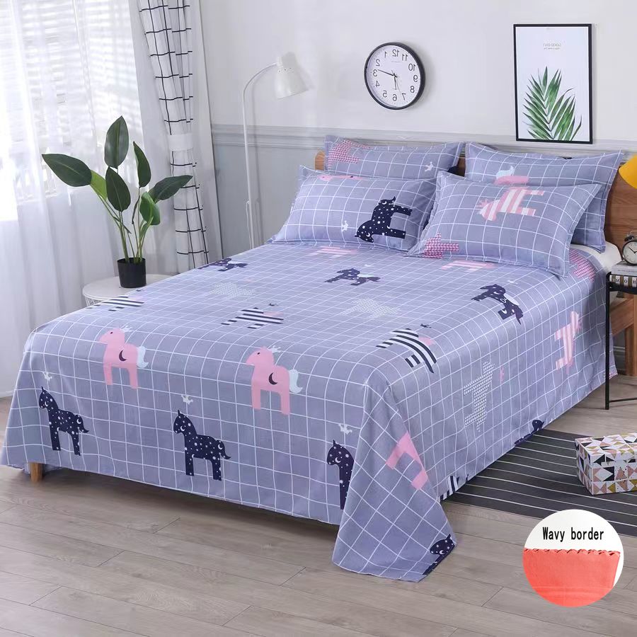 New Bed Sheet Skin-friendly Brushed Thickened Bed Sheet Four Seasons Multi-specification