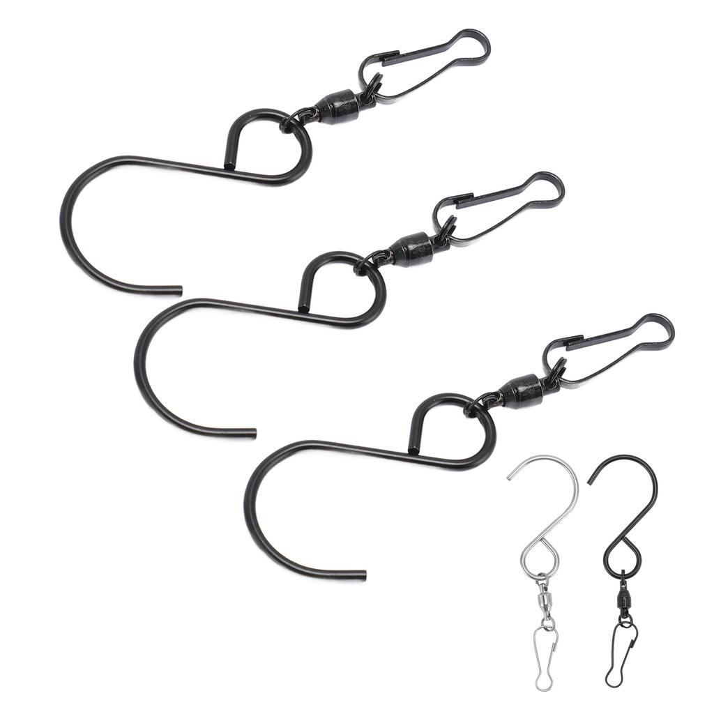 20pcs Wind Spinner S Hook Clips 360 Degree Rotation 304 Stainless Steel Dual Clip Wind Spinners Hang