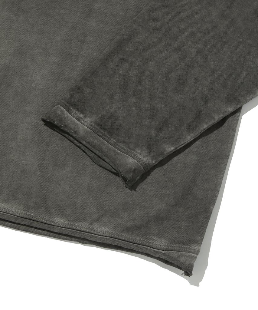 SUADE Washed Henley Neck [Charcoal Gray]