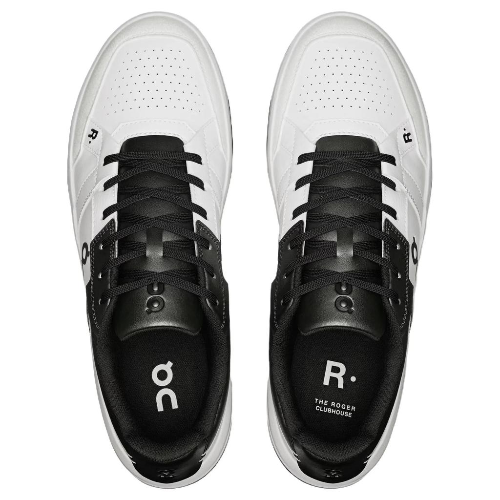 ON The Roger Clubhouse 'White Black' (Unisex) White / Black Tennis Shoes 3MF10540462