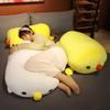 Plush Yellow Chicken Toy Throw Pillow Soft Cushion Stuffed Animal Doll Cartoon