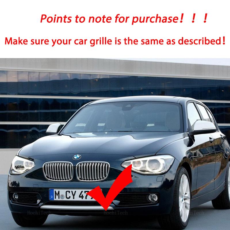 Высококачественная автомобильная решетка переднего бампера для BMW 1 серии F20 F21 2011 2012 2013 2014, замена двойной планки черного цвета