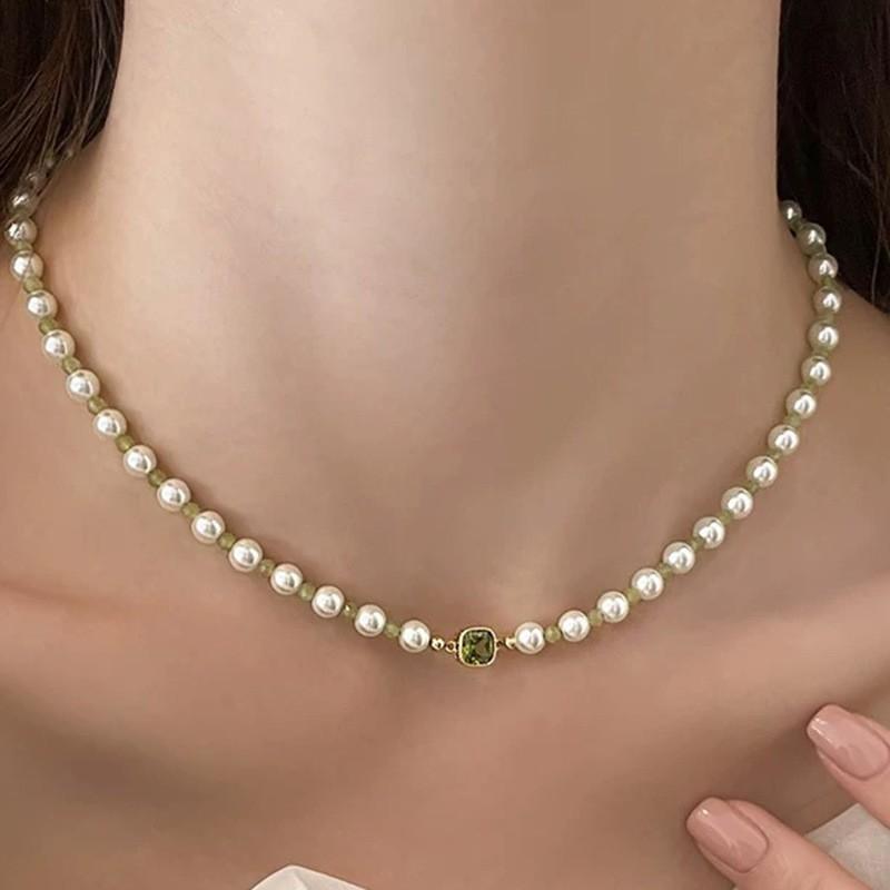 Жемчужное ожерелье женское нишевое легкое роскошное дизайнерское модное темпераментное цепочка на ключицу цепочка на шею цепочка на свитер цепочка из бисера