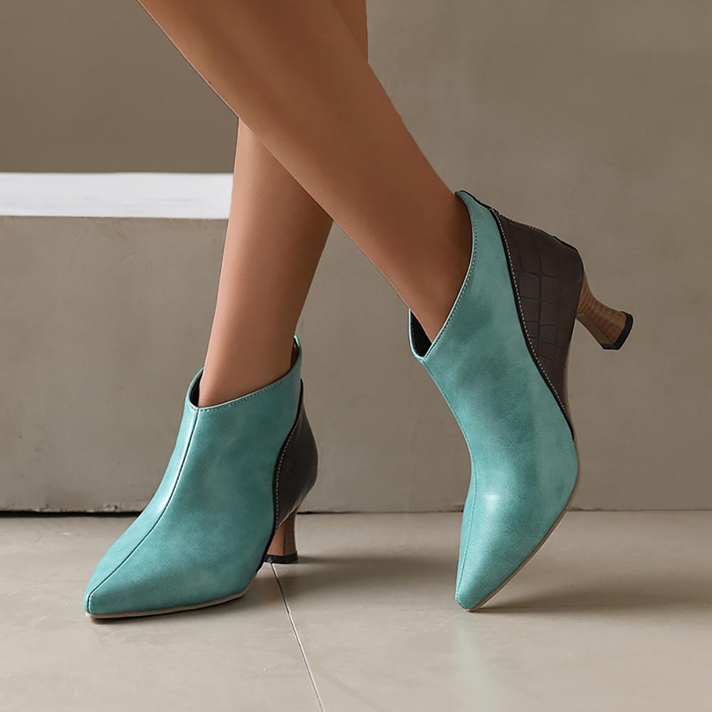 Красно-черные женские туфли-лодочки на высоком каблуке, маленький, большой размер 32 50