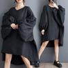 New Loose Fashion Craft Cloth Casual Temperament Lantern Sleeve Irregular Dresses