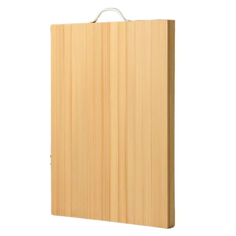 Rectangle Bamboo Chopping Board with Handle Butcher Chopping Blocks Tool Wooden Tray Home Use