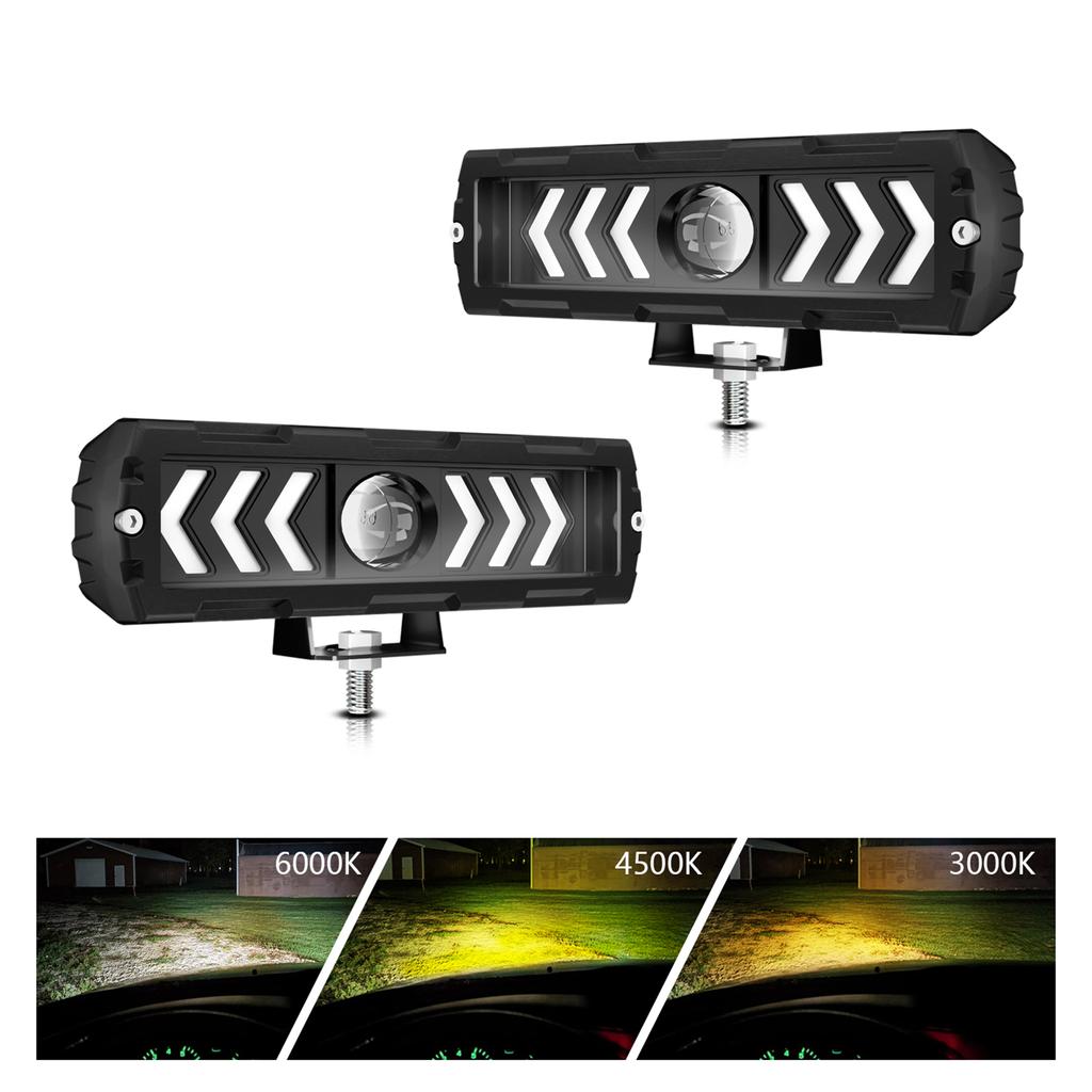 2 шт. 6-дюймовые светодиодные рабочие фары противотуманные фары водонепроницаемые DRL светодиодные рабочие лампы Замена для Jeep