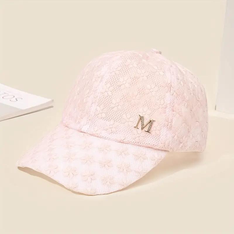 Стильная кружевная бейсболка — дышащая шляпа Snapback Mom с цветочным узором для взрослых!