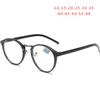 Diopter -1.0 -1.5 To -6.0 Round Finished Myopia Glasses Unisex Fashion Resin Lens Short-Sighted Eyewear Prescription Eyeglasses