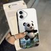 Чехол-накладка с Пандой для iPhone 17 Pro Max 11 XS 13 Pro XR 12 Air 15 Plus 16 14