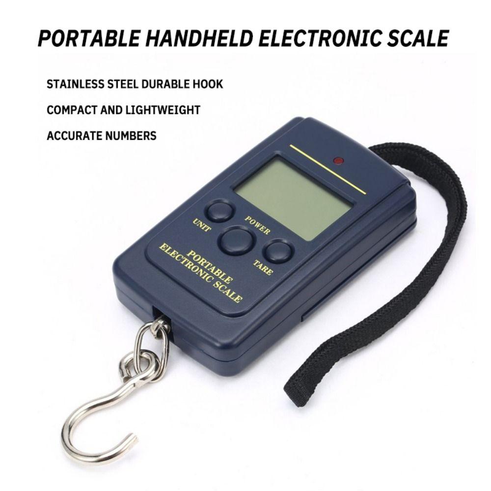 Электронный ЖК-дисплей Цифровые электронные весы Электронные весы для подвешивания на крючке Рыболовные весы