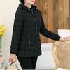 Winter Women Solid Print Pocket Hooded Button CardiganKnit Long Sleeve Long Coat