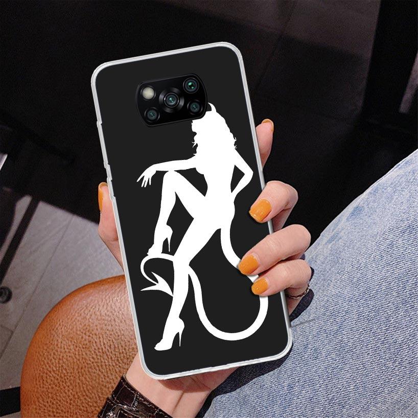 Angel Devil Sexy Girl Phone Case For Xiaomi Poco X7 X6 X5 Pro F7 Ultra Redmi 15C 15 13C 13 12C 12 10 10A 10C 9 9A 9C 9T Cover Po