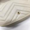 [Pre-Owned] GG Marmont Gold Logo Distressed Quilted Leather Mini Crossbody Bag - Good #9HPOZL