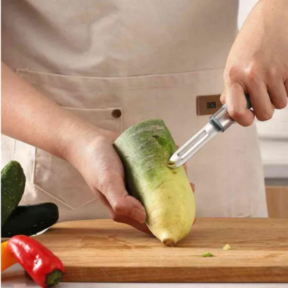 Non-slip Vegetable Fruit Peeler 2 in 1 Peeling Knife Grater Stainless Steel Melon Planer  Carrot