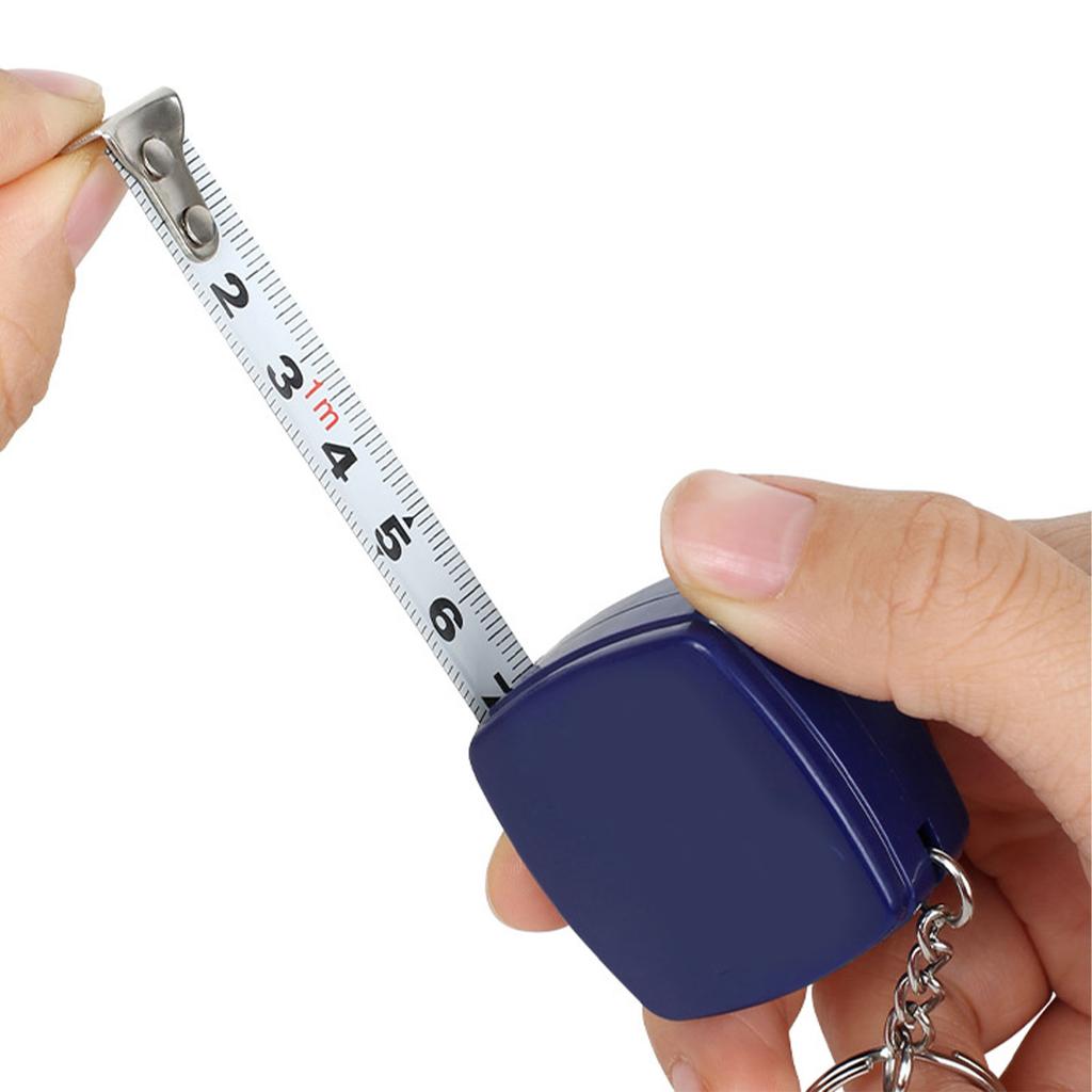 Стальная рулетка Портативная Рулетка-брелок Высокая точность 1 метр